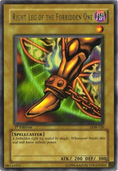 Right Leg of the Forbidden One [LOB-120] Ultra Rare | Mega City Incorporated