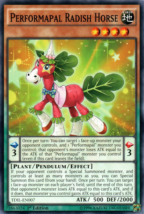 Performapal Radish Horse [TDIL-EN007] Common | Mega City Incorporated