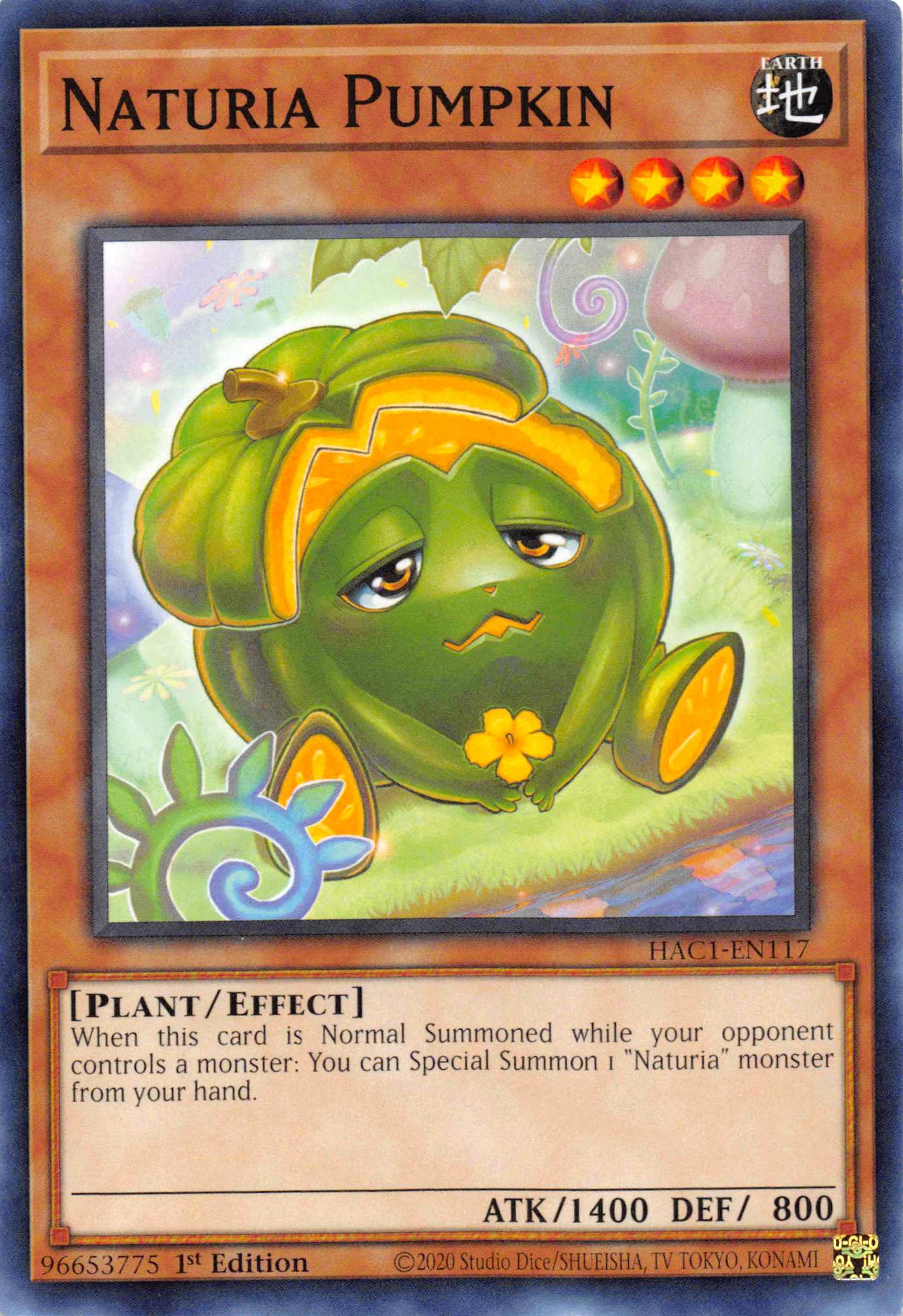 Naturia Pumpkin (Duel Terminal) [HAC1-EN117] Parallel Rare | Mega City Incorporated