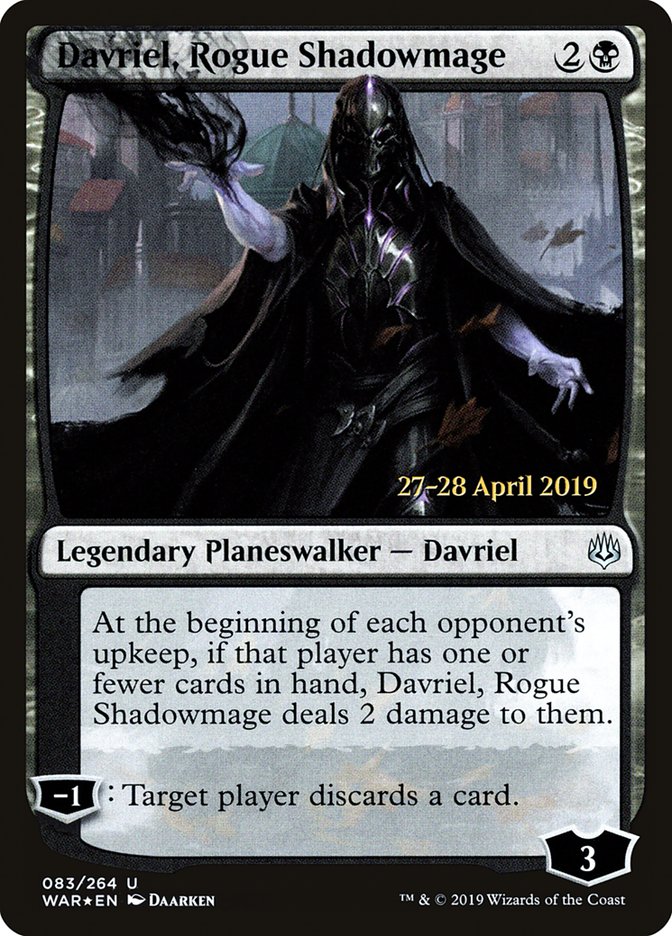 Davriel, Rogue Shadowmage  [War of the Spark Prerelease Promos] | Mega City Incorporated