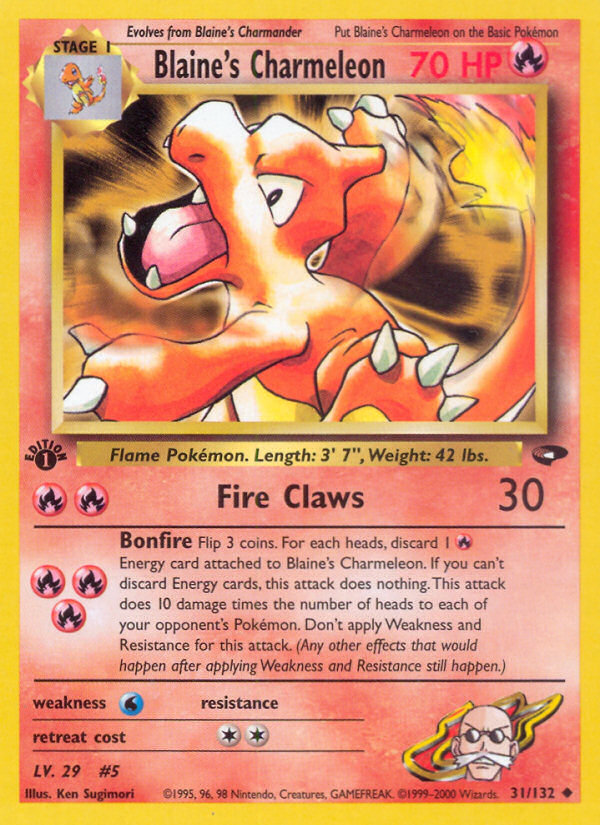 Blaine's Charmeleon (31/132) [Gym Challenge 1st Edition] | Mega City Incorporated