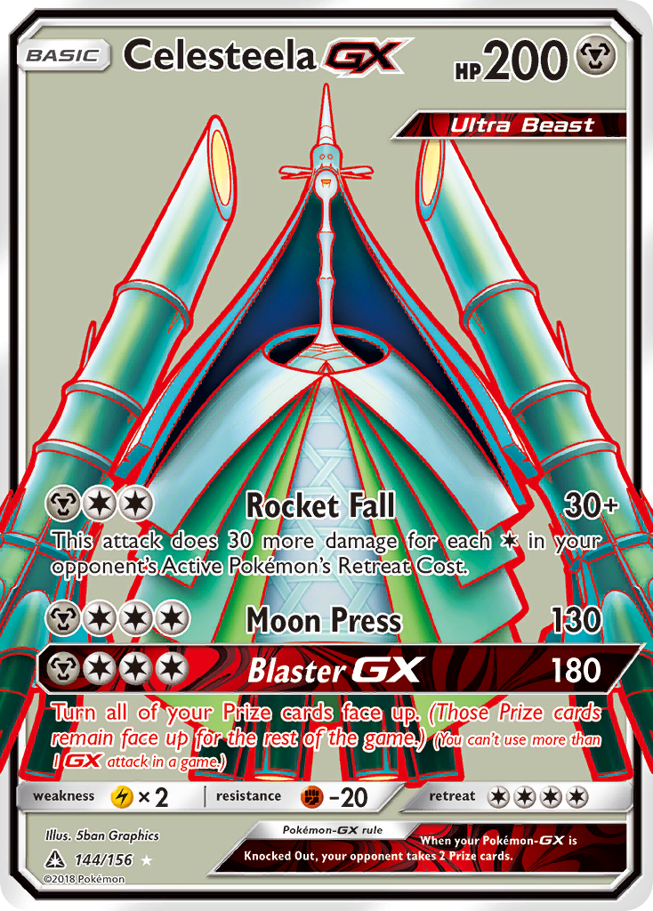 Celesteela GX (144/156) [Sun & Moon: Ultra Prism] | Mega City Incorporated