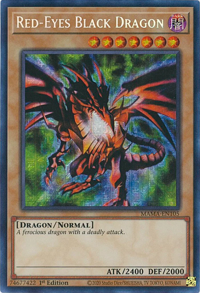 Red-Eyes Black Dragon [MAMA-EN105] Secret Pharaoh's Rare | Mega City Incorporated