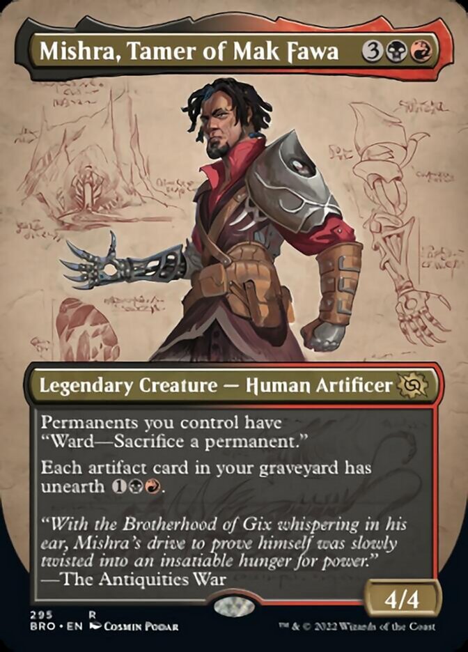 Mishra, Tamer of Mak Fawa (Borderless Alternate Art) [The Brothers' War] | Mega City Incorporated