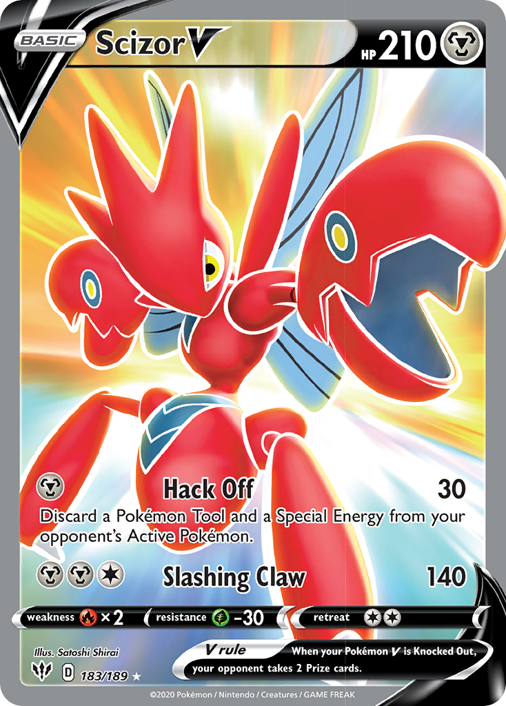 Scizor V (183/189) [Sword & Shield: Darkness Ablaze] | Mega City Incorporated