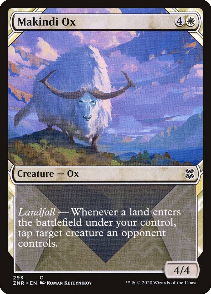 Makindi Ox (Showcase) [Zendikar Rising] | Mega City Incorporated