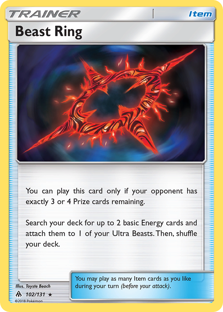 Beast Ring (102/131) [Sun & Moon: Forbidden Light] | Mega City Incorporated