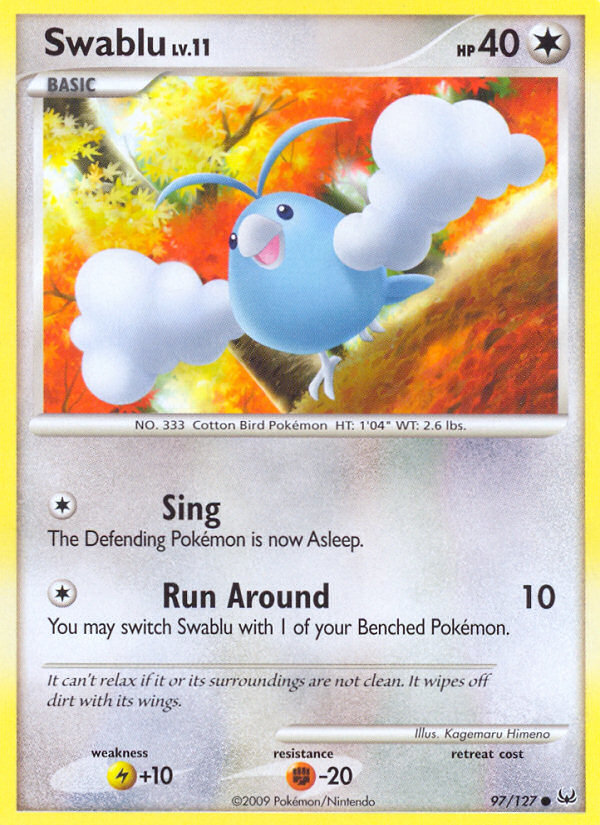 Swablu (97/127) [Platinum: Base Set] | Mega City Incorporated