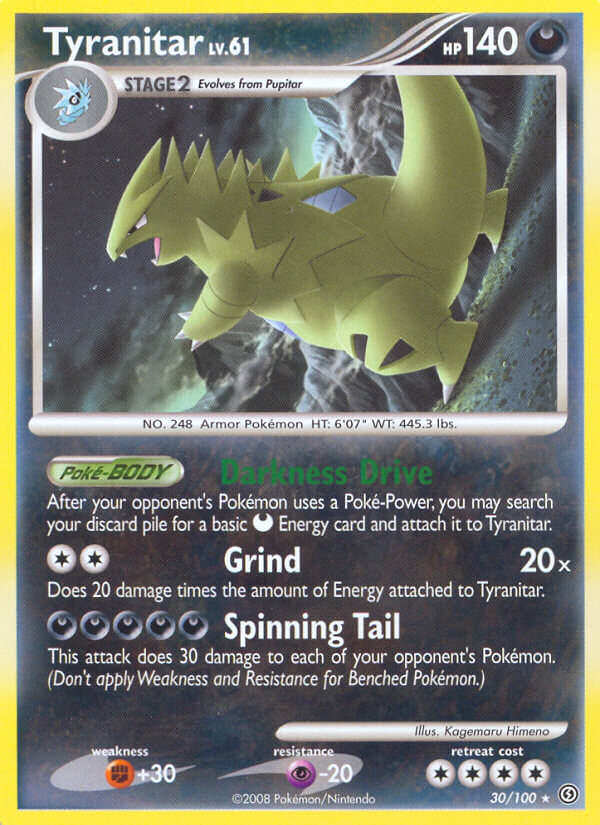 Tyranitar (30/100) (Theme Deck Exclusive) [Diamond & Pearl: Stormfront] | Mega City Incorporated