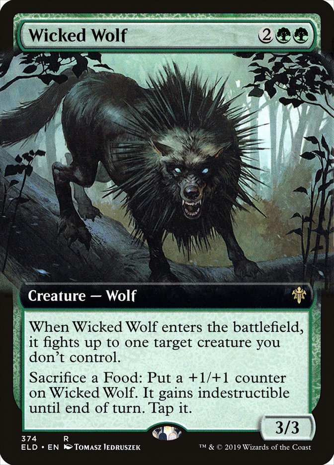 Wicked Wolf (Extended Art) [Throne of Eldraine] | Mega City Incorporated