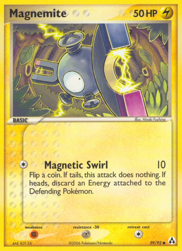 Magnemite (59/92) [EX: Legend Maker] | Mega City Incorporated