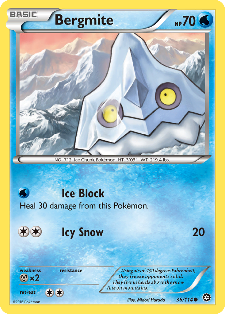 Bergmite (36/114) [XY: Steam Siege] | Mega City Incorporated