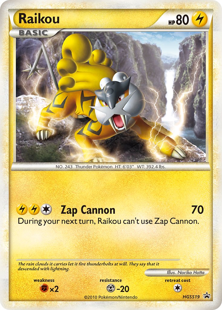 Raikou (HGSS19) [HeartGold & SoulSilver: Black Star Promos] | Mega City Incorporated