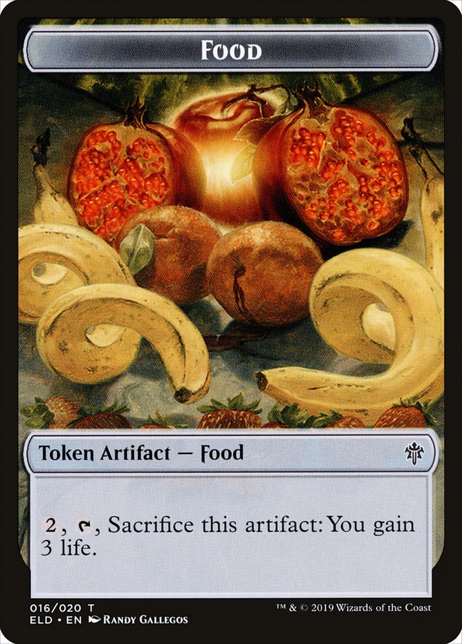 Food (016/020) [Throne of Eldraine Tokens] | Mega City Incorporated