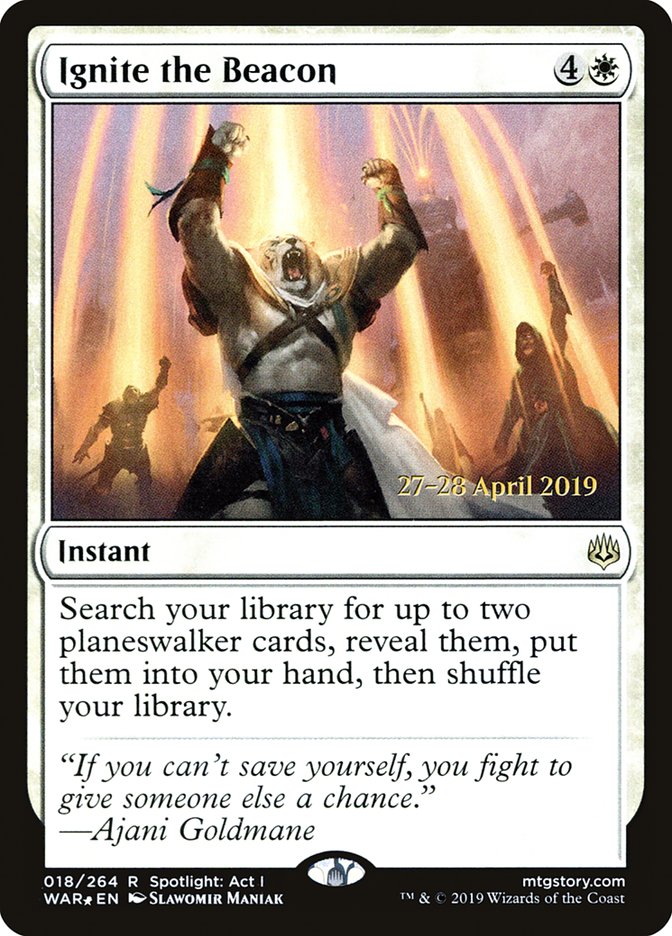 Ignite the Beacon  [War of the Spark Prerelease Promos] | Mega City Incorporated