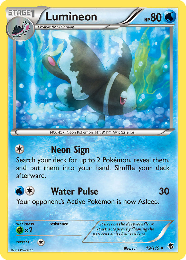 Lumineon (19/119) [XY: Phantom Forces] | Mega City Incorporated