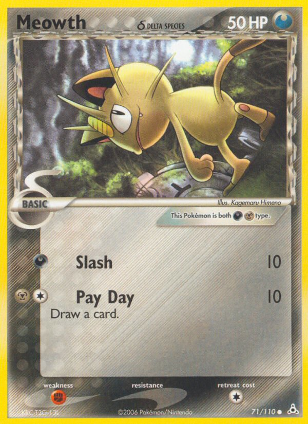 Meowth (71/110) (Delta Species) [EX: Holon Phantoms] | Mega City Incorporated