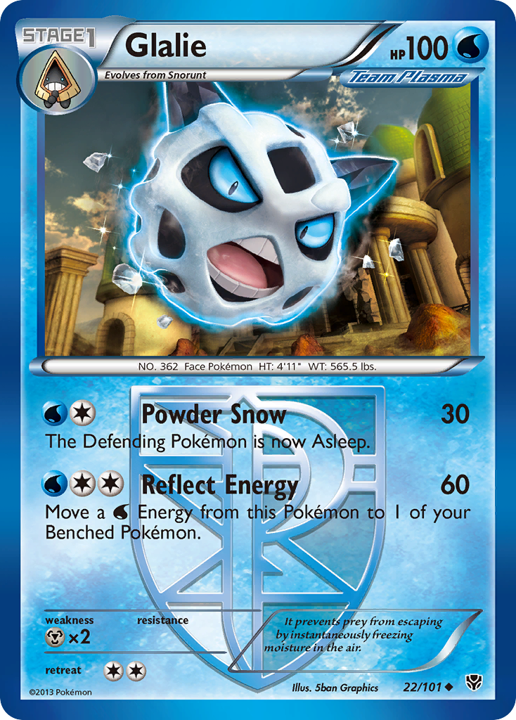 Glalie (22/101) [Black & White: Plasma Blast] | Mega City Incorporated