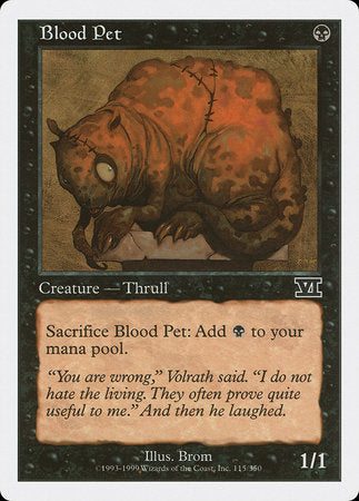 Blood Pet [Classic Sixth Edition] | Mega City Incorporated