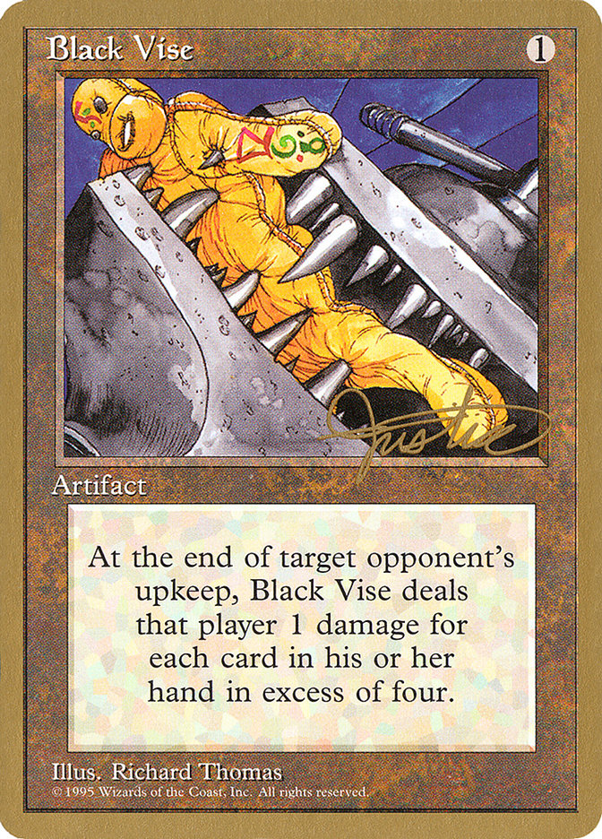 Black Vise (Mark Justice) [Pro Tour Collector Set] | Mega City Incorporated