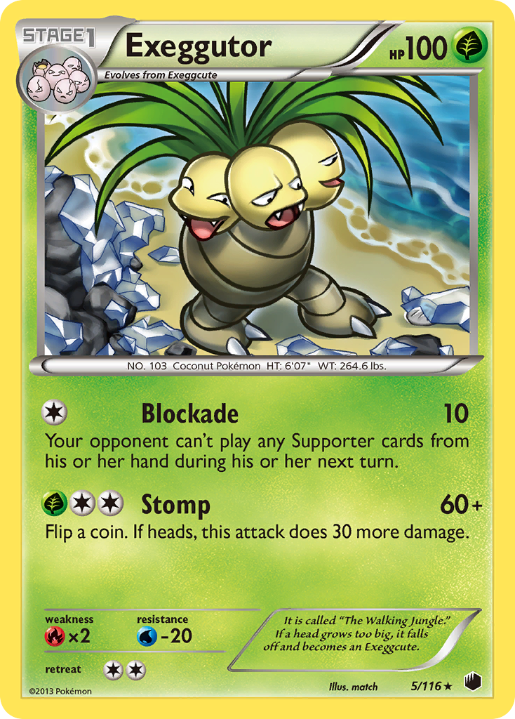 Exeggutor (5/116) [Black & White: Plasma Freeze] | Mega City Incorporated