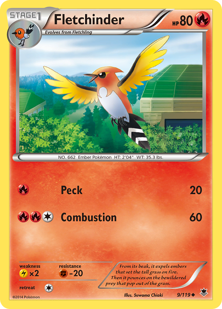 Fletchinder (9/119) [XY: Phantom Forces] | Mega City Incorporated