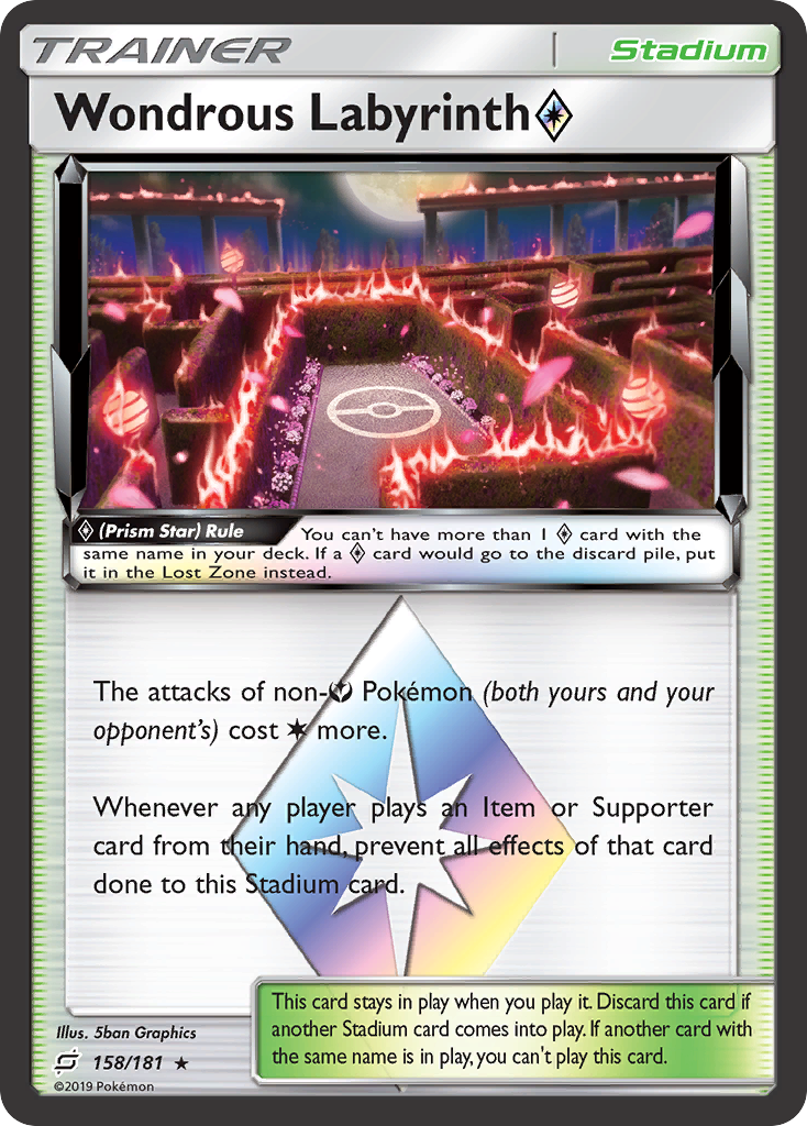 Wondrous Labyrinth (158/181) (Prism Star) [Sun & Moon: Team Up] | Mega City Incorporated