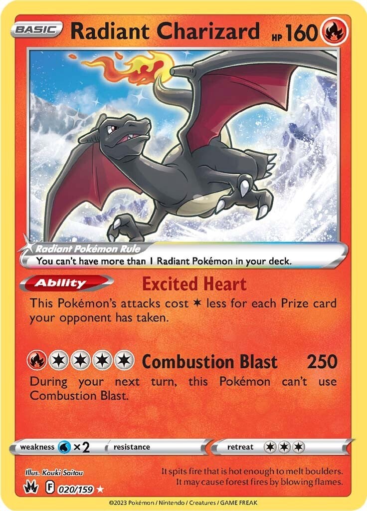 Radiant Charizard (020/159) [Sword & Shield: Crown Zenith] | Mega City Incorporated