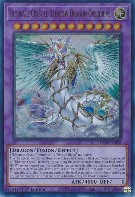 Ultimate Crystal Rainbow Dragon Overdrive [SDCB-EN042] Ultra Rare | Mega City Incorporated