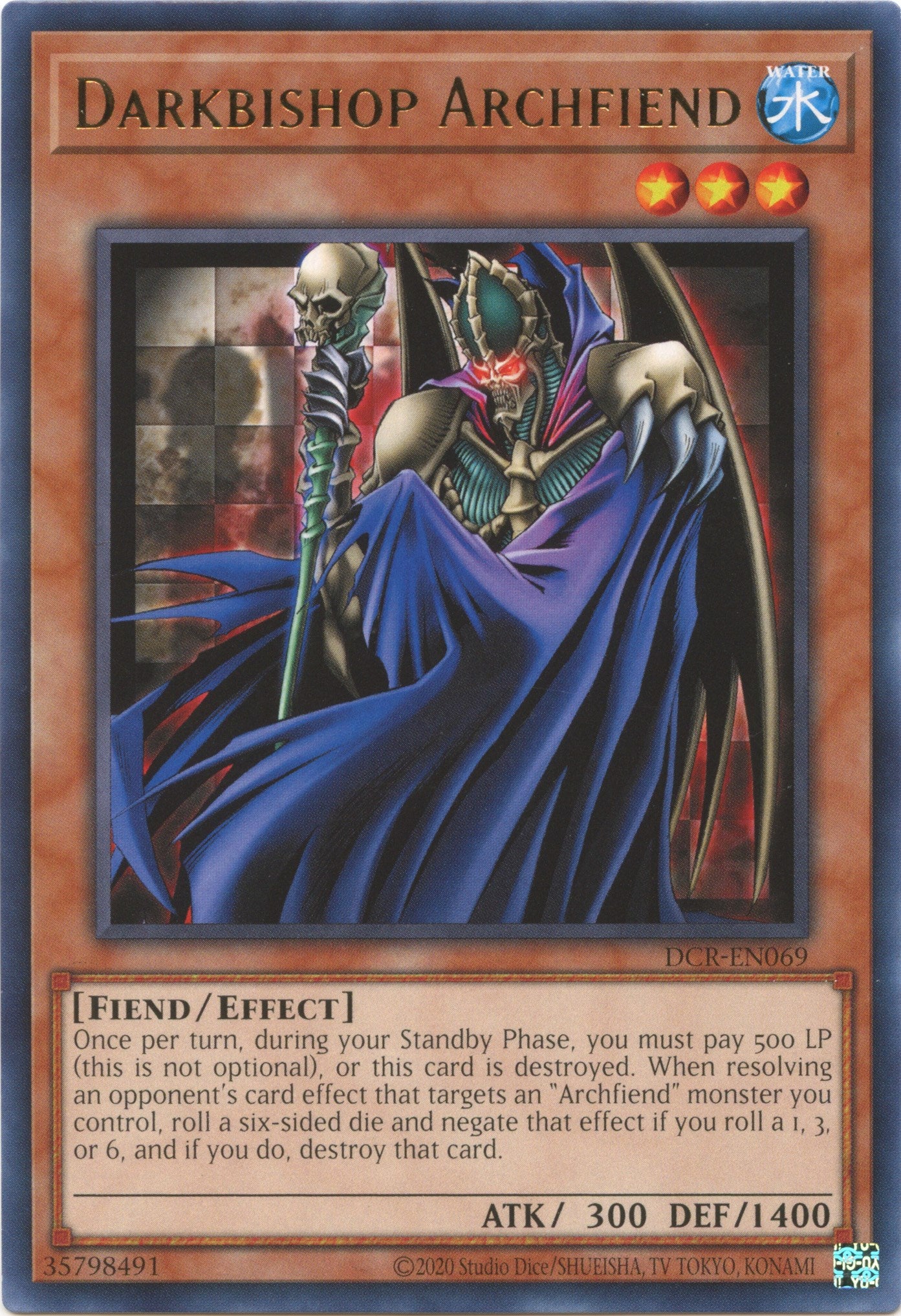 Darkbishop Archfiend (25th Anniversary) [DCR-EN069] Rare | Mega City Incorporated