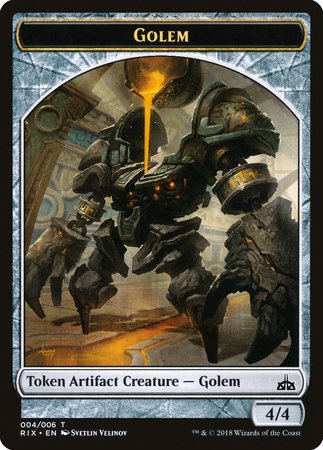 Golem Token (004) [Rivals of Ixalan Tokens] | Mega City Incorporated