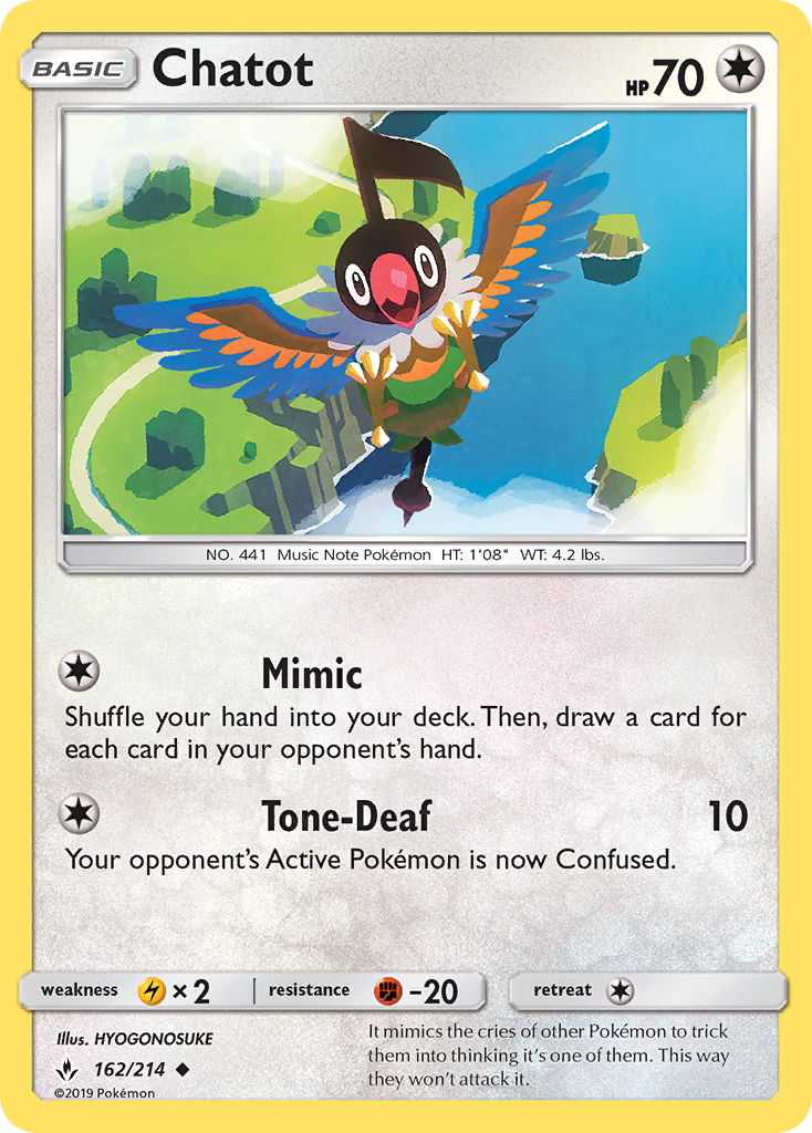 Chatot (162/214) [Sun & Moon: Unbroken Bonds] | Mega City Incorporated