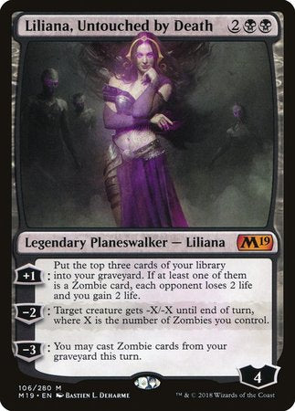 Liliana, Untouched by Death [Core Set 2019] | Mega City Incorporated