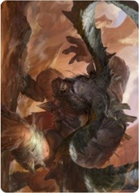 Moraug, Fury of Akoum Art Card [Zendikar Rising Art Series] | Mega City Incorporated