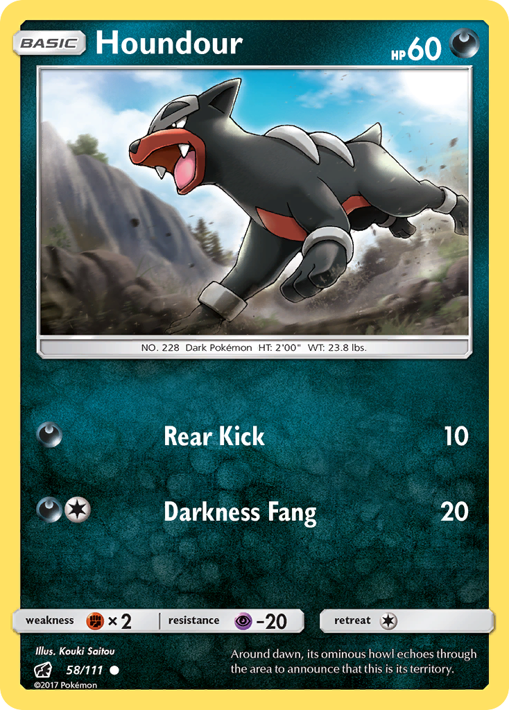 Houndour (58/111) [Sun & Moon: Crimson Invasion] | Mega City Incorporated