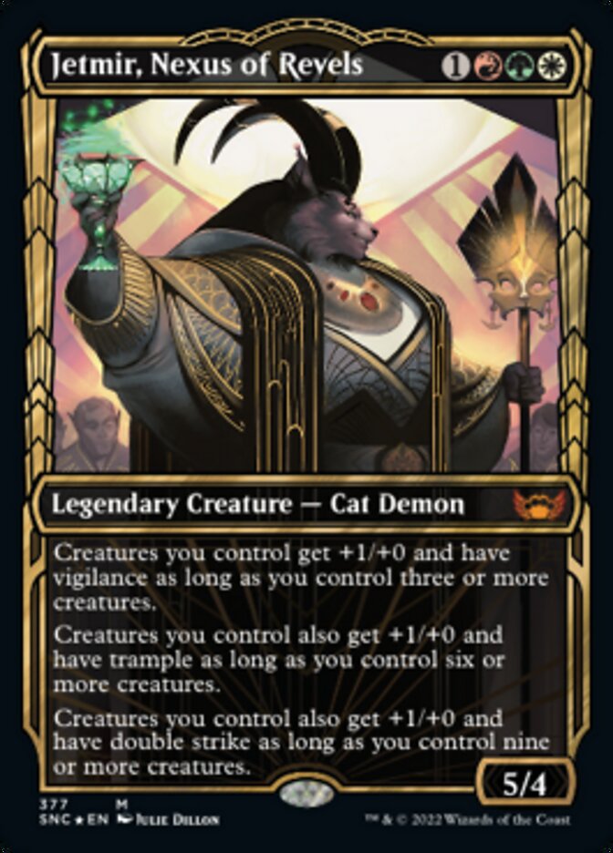 Jetmir, Nexus of Revels (Showcase Golden Age Gilded Foil) [Streets of New Capenna] | Mega City Incorporated