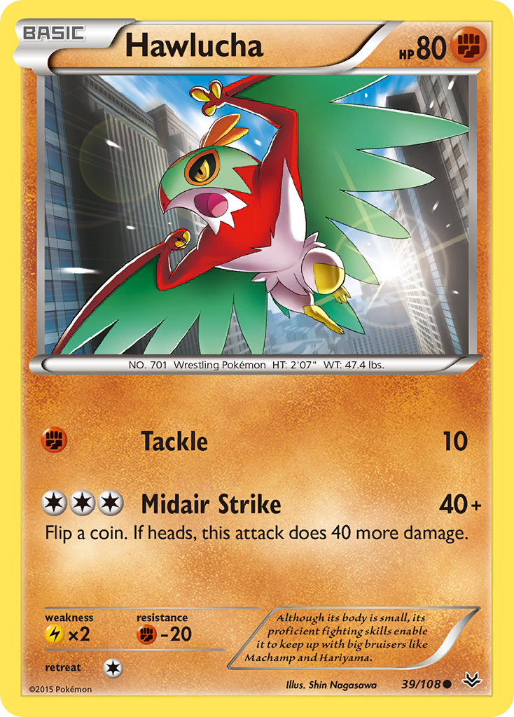 Hawlucha (39/108) [XY: Roaring Skies] | Mega City Incorporated