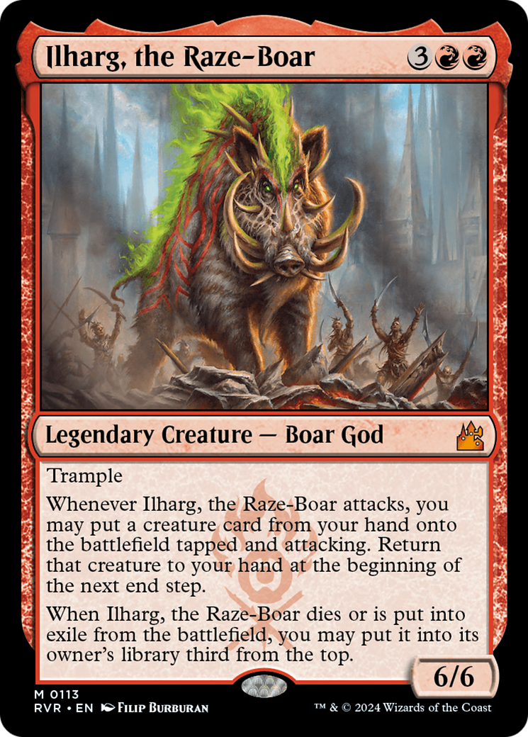Ilharg, the Raze-Boar [Ravnica Remastered] | Mega City Incorporated