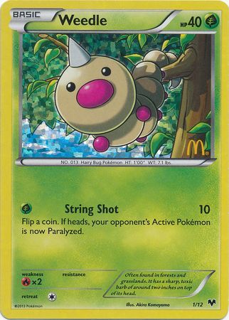 Weedle (1/12) [McDonald's Promos: 2014 Collection] | Mega City Incorporated