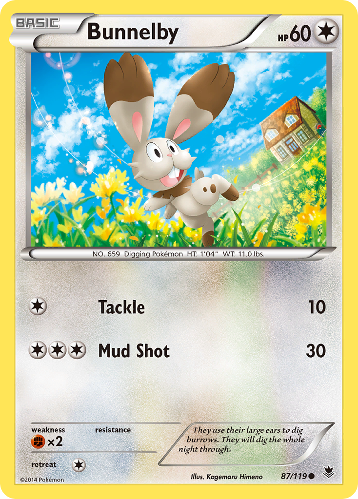 Bunnelby (87/119) [XY: Phantom Forces] | Mega City Incorporated