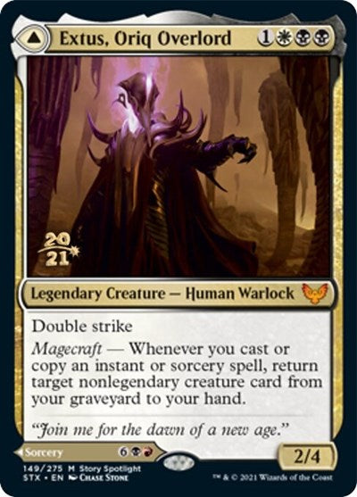 Extus, Oriq Overlord // Awaken the Blood Avatar [Strixhaven: School of Mages Prerelease Promos] | Mega City Incorporated