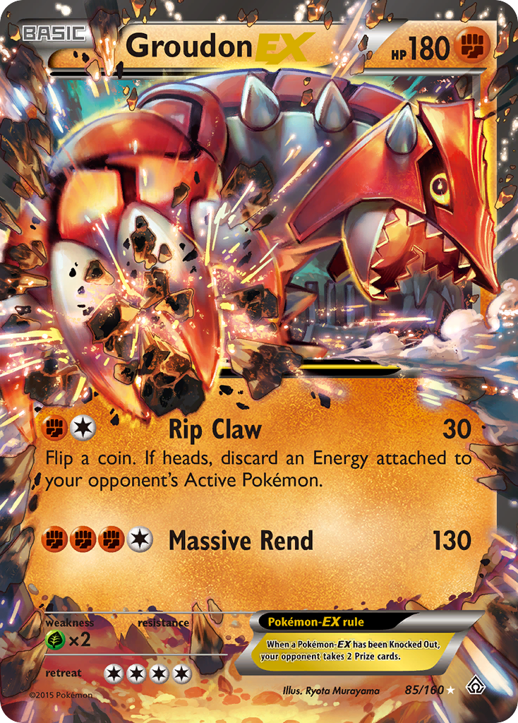 Groudon EX (85/160) [XY: Primal Clash] | Mega City Incorporated