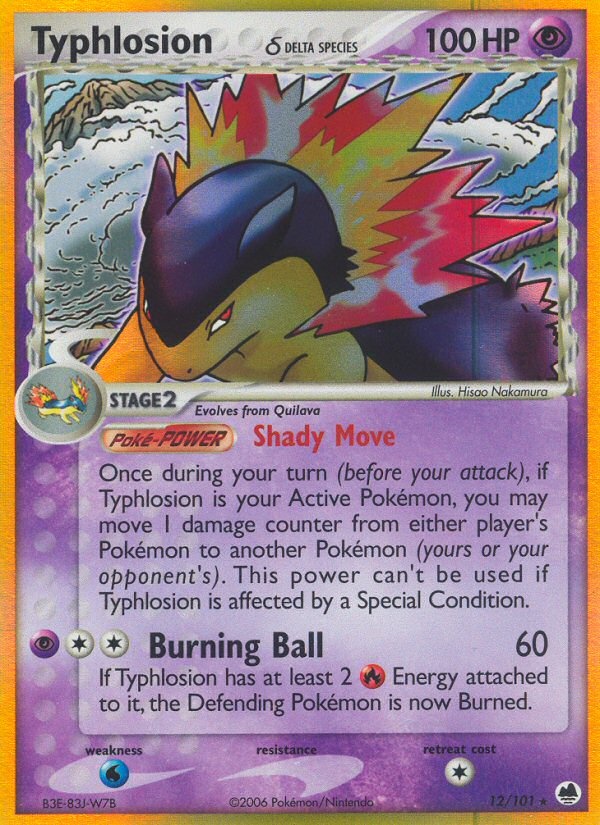 Typhlosion (12/101) (Delta Species) [EX: Dragon Frontiers] | Mega City Incorporated