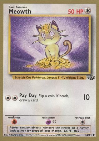 Meowth (56/64) (Gold Bordered Promo) [Jungle Unlimited] | Mega City Incorporated