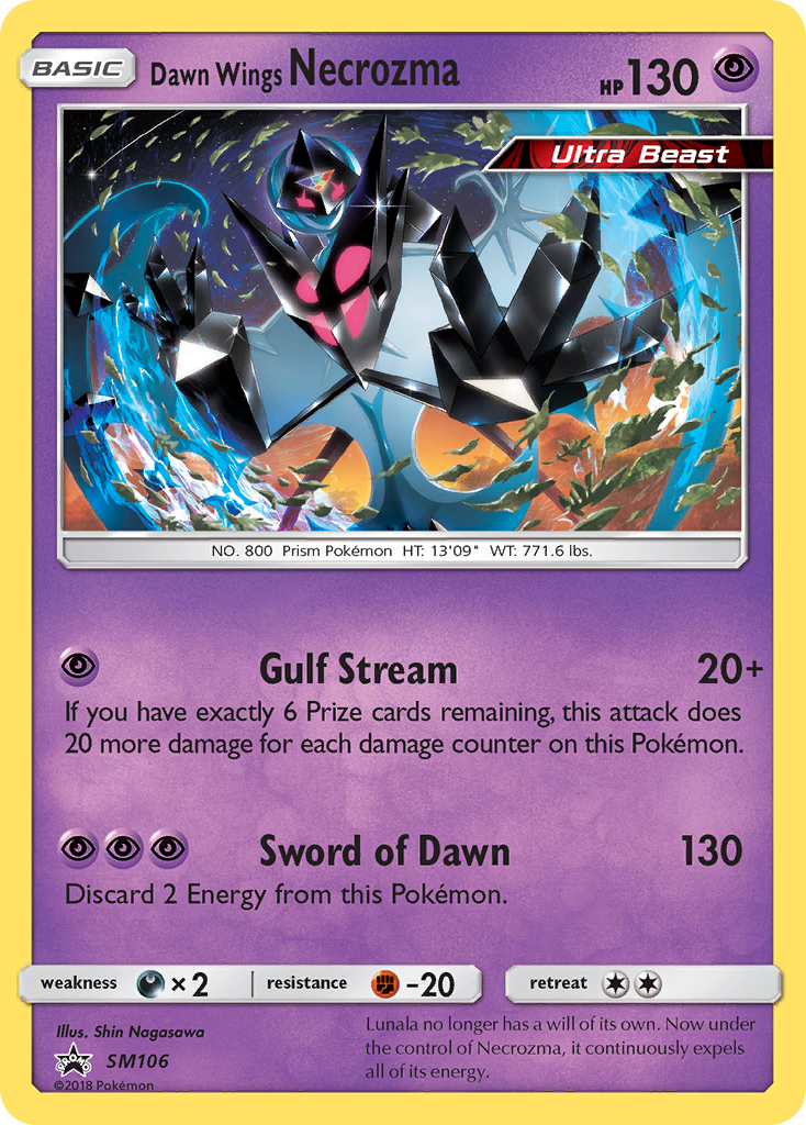 Dawn Wings Necrozma (SM106) [Sun & Moon: Black Star Promos] | Mega City Incorporated