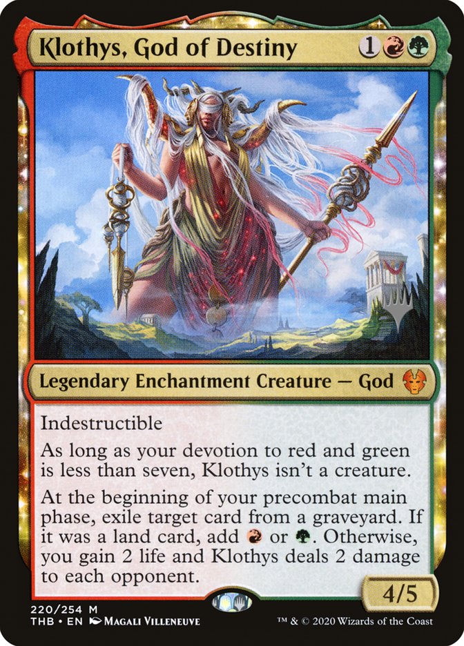 Klothys, God of Destiny (Promo Pack) [Theros Beyond Death Promos] | Mega City Incorporated