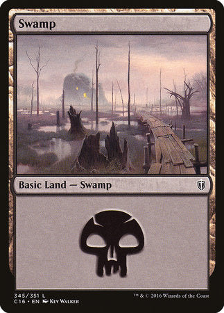 Swamp (345) [Commander 2016] | Mega City Incorporated