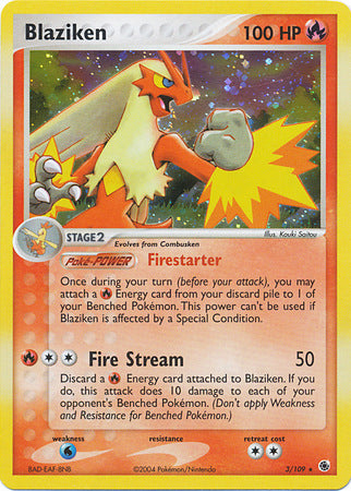 Blaziken (3/109) (Cosmos Holo) [EX: Battle Stadium] | Mega City Incorporated