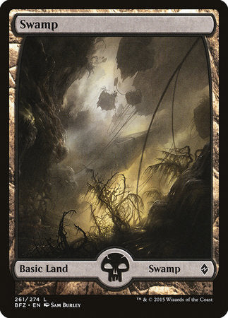 Swamp (261) - Full Art [Battle for Zendikar] | Mega City Incorporated