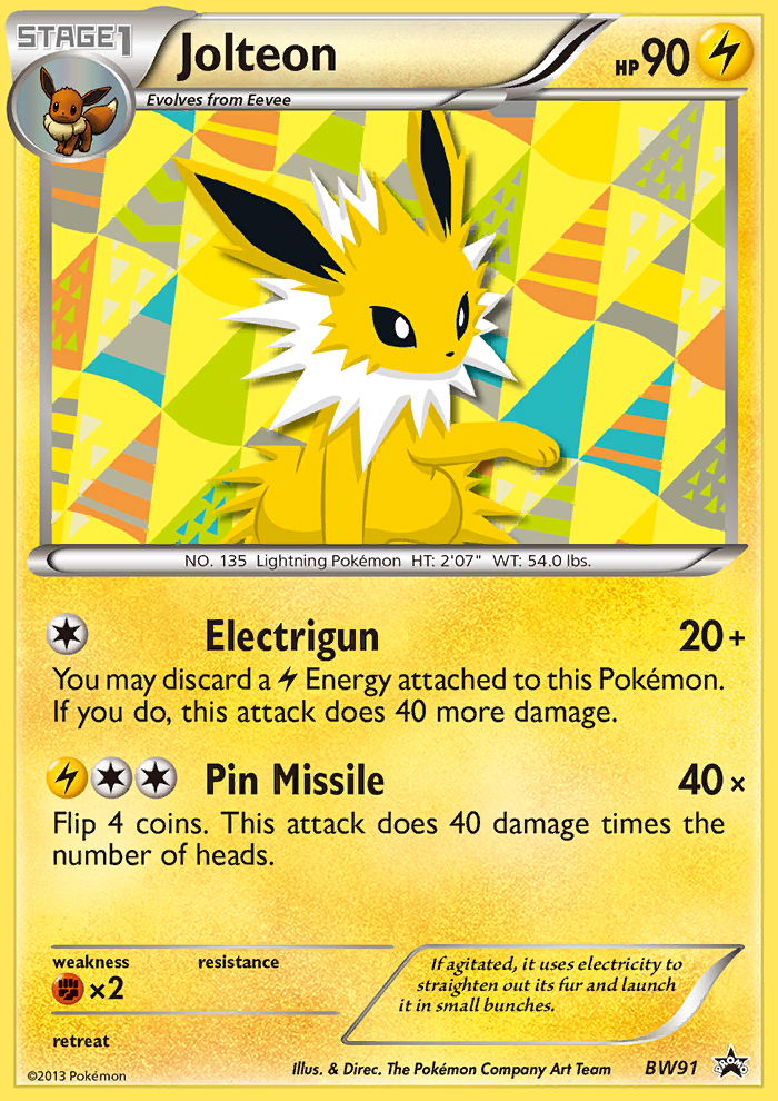 Jolteon (BW91) [Black & White: Black Star Promos] | Mega City Incorporated